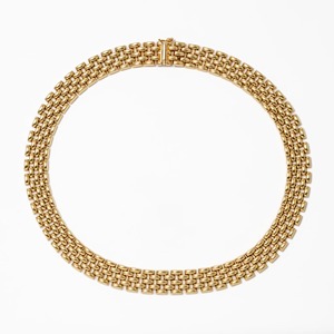 Collar de Cadena con Eslabones de Pantera en Oro Blanco de 14K, Elegante Collar de Boda, Joyería Moderna, Regalo para Ella, Acabado Premium - Product Image 1