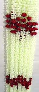 มาลัยดอกไม้ดอกมะลิประดิษฐ์สีขาวสำหรับตกแต่งบ้านพวงมาลัยสำหรับงานแต่งงานพวงมาลัยพวงมาลัยดอกมะลิดอกกุหลาบสำหรับงานเลี้ยง - Product Image 5