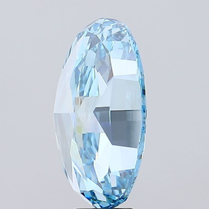 Diamant ovale de qualité supérieure, cultivé en laboratoire, bleu vif fantaisie, pureté VVS2, polissage excellent, certifié IGI, diamant CVD en vrac, approvisionnement pour l'exportation. - Product Image 5