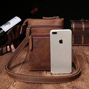 Sac messager en cuir noir haut de gamme, résistant à l'eau et au vent, très tendance et très vendu - Product Image 3