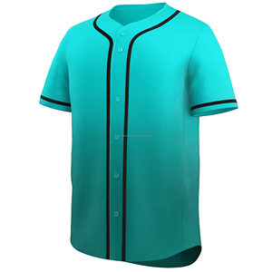 Camiseta de béisbol y softbol de manga corta personalizable de alta calidad, ropa deportiva informal atractiva, sublimación, estilo uniforme en blanco - Product Image 2