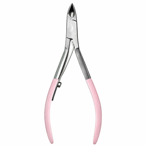 ที่ตัดหนังกำพร้าคุณภาพสูงพร้อมด้ามจับสีชมพูอ่อน ที่ตัดหนังกำพร้าและกำจัดหนังส่วนเกิน เครื่องมือทำเล็บมือและเล็บเท้าระดับมืออาชีพสำหรับร้านเสริมสวย - Product Image 1