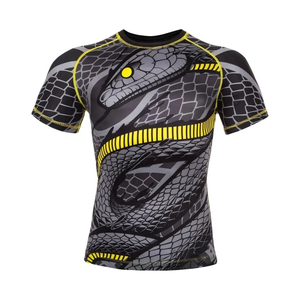 Vente en gros, prix d'usine, Rash Guard pour hommes à manches courtes de haute qualité, sur mesure - Product Image 2