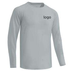 Sweat à capuche pour homme UPF50+ 100% polyester imperméable, couleur personnalisée, protection solaire UV, vêtements de pêche à manches longues avec logo sur le devant - Product Image 1