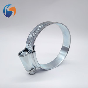 Collier de serrage galvanisé à tête <span class=keywords><strong>rivet</strong></span>ée de type britannique pour tuyaux industriels - Product Image 3
