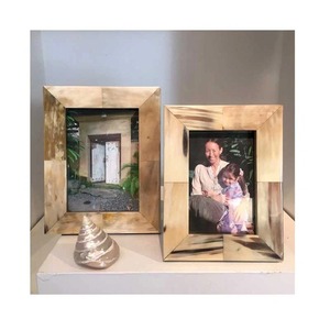 Cadre photo en corne fait main de fabrication indienne, style rustique viking, pour table ou étagère, disponible à bon prix - Product Image 6