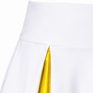 Jupe de cheerleading jaune plissée, bas de tenue de performance athlétique, vêtement de sport pour l'entraînement et la compétition des équipes de cheerleading - Product Image 5