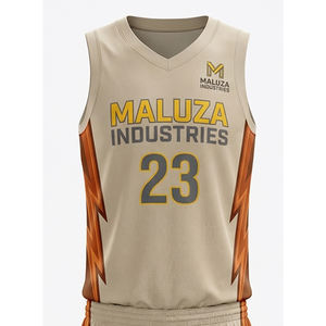 Ensemble de maillot et short d'entraînement de basketball personnalisé, respirant, vêtements de sport d'équipe MALUZA INDUSTRIES Elite - Product Image 2