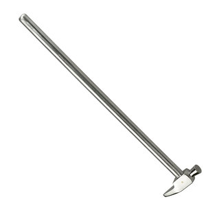 Marteau à riveter, manche en métal, 215 mm, instrument de laboratoire dentaire pour rivetage de précision, formage de métaux, fabrication de prothèses - Product Image 3