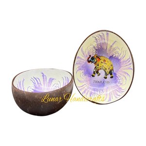 ชาม100% กะลามะพร้าวขัดเงาธรรมชาติโลโก้แบบใช้แล้วทิ้งทำจากเวียดนาม - Product Image 3