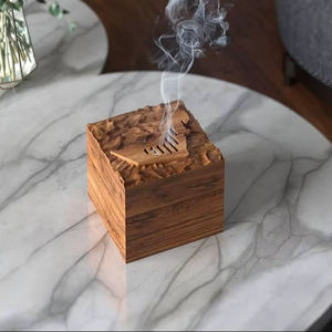 Quemador de Incienso de Madera y Metal Más Vendido, Quemador de Incienso Bakhoor, Quemador de Incienso de Madera a Precio Económico, Decoración para el Hogar al por Mayor - Product Image 1