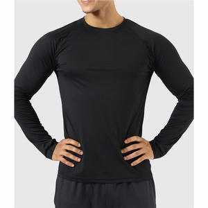 Wholesale Hot Selling <b>Compression</b> <b>Shirts</b> <b>Men</b> Full Sleeve Breathable Customizable Anti-Bacterial Eco-Friendly Polyester Spandex - Product Image 1