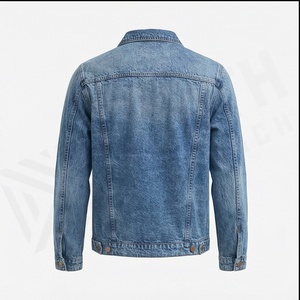 2025 Oem Chaqueta vaquera para hombre, prendas de vestir informales, chaqueta de otoño, abrigo abotonado de mezclilla, chaqueta vaquera de gran tamaño para hombre - Product Image 3
