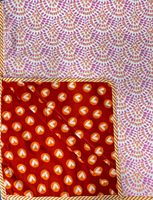 Couverture bébé en polyester/coton/fibre de bambou écologique style Jaipuri, motif à carreaux rose clair et petits éléphants, imprimé à la main