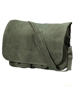 Classic Messenger <b>Bag</b> Canvas Characters Pattern Customizable Size Durable <b>Work</b> Use DES-CAN-103 - Product Image 2