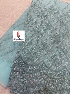 Soft Sheer <b>Polyester</b> Net Embroidery <b>Fabric</b> for Designer Bridal Dresses Couture Wear Bags Home Decor and Fashion Accessories - Product Image 5