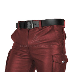 Pantalones cortos de cuero para hombre con logo impreso personalizado, talla adulta, fabricación en Pakistán, pantalones cortos de cuero transpirables para hombre - Product Image 3