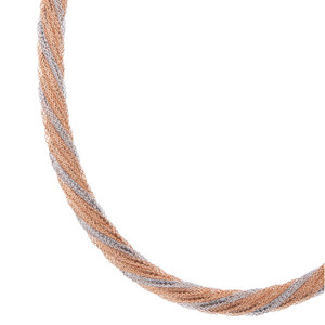 Collar de Cadena Rígida de Oro 18K con Diamantes CZ Certificados SGL de Fábrica de Joyería de Gujarat, Cadena Clásica para Mujer, Venta al por Mayor - Product Image 2