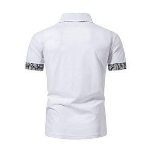 เสื้อโปโลแขนสั้นลำลองสำหรับผู้ชายเสื้อโปโลแบบติดกระดุมพิมพ์ลายตามสั่งฤดูร้อน - Product Image 5