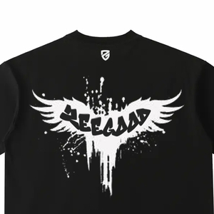 Camiseta de Manga Corta con Cuello en V Extra Grande para Hombre, Personalizada al por Mayor, con Estampado de Esqueleto, Estilo Urbano - Product Image 5