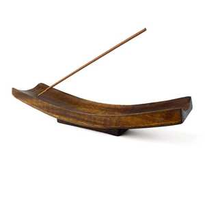 Porta Incienso de Madera Hecho a Mano |   Recipiente para cenizas de incienso |   Decoración para Meditación |   Accesorios de Yoga para Regalo - Product Image 1