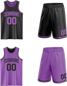Uniforme de basket-ball personnalisé de haute qualité – Maillot et short d'équipe sublimés 100 % polyester - Product Image 3