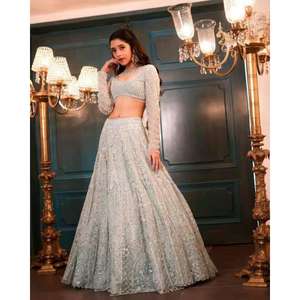 Lehenga Premium en Tissu Papillon avec Grand Volume et Superpositions Can Can – Tenue Ethnique Élégante pour Fêtes, Mariages et Cérémonies pour Femme - Product Image 1
