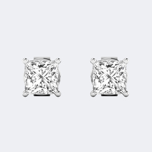 Pendiente clásico de 4 puntas con corte princesa de 0.45 quilates - Product Image 2