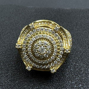 925 <b>Silver</b> Lab Grown Diamond <b>Mens</b> Nautical Compass <b>Ring</b> Round Wheel Statement <b>Signet</b> Gothic Luxury Jewelry - Product Image 4