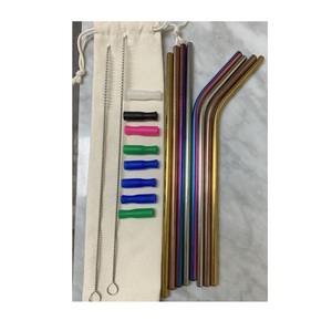 Pailles réutilisables en cuivre pour boissons, adaptées aux smoothies, jus, café glacé et boissons rafraîchissantes - Product Image 6