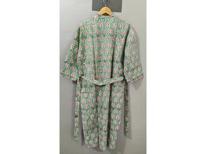 Women's Sleepwear <b>Beach</b> Cover and Lounge Wear Handmade Summer Cotton <b>Kimono</b> Indian Cotton <b>Kimono</b> Robe Dress Lightweight Bathrobe - Product Image 5