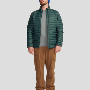 Veste matelassée d'hiver pour homme de haute qualité, coupe-vent, à col montant, avec poches zippées, pour l'extérieur, chaude, épaisse, grande taille - Product Image 3