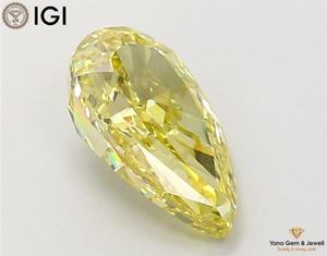 เพชร CVD ที่ได้รับการรับรองจาก IGI น้ำหนัก 1.50 กะรัต ความใส VVS2 สีเหลืองสดใสทรงลูกแพร์ สำหรับแหวนสุดหรู - Product Image 6
