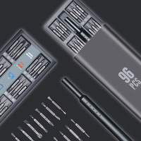 Ensemble de tournevis magnétique compact GLEDE 96 en 1, poignée en acier de précision pour la réparation et l'entretien de téléphones portables, d'ordinateurs et de tablettes