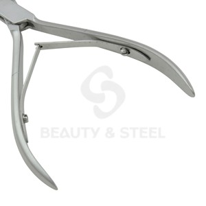 Cortador de cutículas de acero inoxidable duradero, herramienta de belleza profesional con doble resorte para la eliminación precisa de piel muerta y cuidado de uñas - Product Image 3