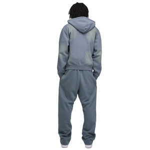 ชุดวอร์มผ้าฝ้ายพรีเมียมแบบมีซิปพร้อมฮู้ดสำหรับผู้ชาย ชุดจ็อกเกอร์พร้อมโลโก้สั่งทำ คุณภาพสูง ขายส่งเสื้อฮู้ด ผู้ผลิต OEM - Product Image 4