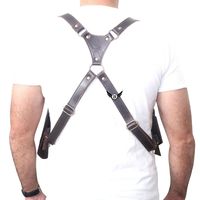 Cinturón de Cartuchos Ajustable de Cuero Vacuno con Hebilla Segura y Lazos para Municiones