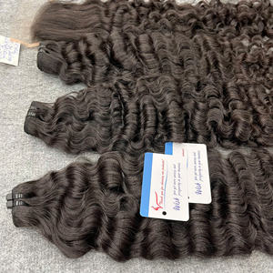 Extensiones de cabello natural color marrón, cabello rizado birmano al vapor, listas para enviar, cabello vietnamita virgen. - Product Image 4