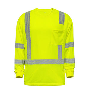 Hi <b>Vis</b> Safety <b>Polo</b> <b>Shirt</b> Reflective Strip Orange Workwear <b>Shirt</b> <b>High</b> Visibility Construction Traffic Security Work Uniform Quick - Product Image 3