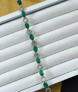 Pulsera de ónix verde, plata de ley 925, joyería de piedras preciosas hecha a mano para mujer, pulsera elegante y minimalista, regalo. - Product Image 4
