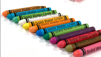 Craie soluble dans l'eau sans poussière, colorée, lavable, pour enfants, pour dessin sur tableau noir, écriture, outil éducatif, graffiti WSChalk