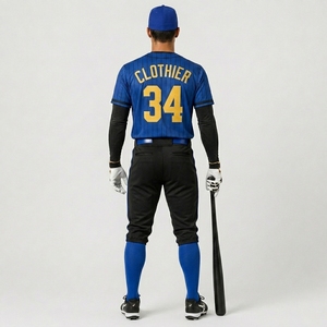 Uniforme de Béisbol Personalizado, Uniforme de Béisbol de Alto Rendimiento Diseñado con Material de Poliéster que Absorbe la Humedad y Transpirable - Product Image 2