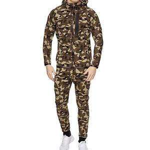 Vêtements de sport en coton 100% pour hommes, taille plus, ensembles de jogging, sweats à capuche zippés, pantalons de jogging, ensembles 2 pièces, hiver - Product Image 6