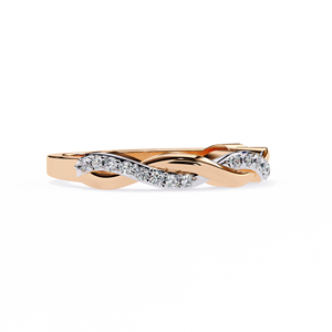 Anillos de Boda de Oro Sólido de 14K de Diseño Clásico con Diamantes Cultivados en Laboratorio HPHT, Color VVS VS DEF, para Uso Diario - Product Image 5