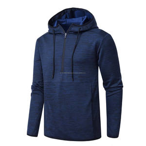 Pulls à capuche pour hommes Sweats à capuche zippés à manches longues avec cordon de serrage avec poche zippée pour hommes Sport - Product Image 4