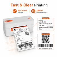 Impresora de Etiquetas Térmicas A81 4x6, 203DPI, 150mm/s, USB, Bluetooth, Impresora de Códigos de Barras para Almacenes de Comercio Electrónico