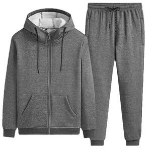 Conjunto Deportivo para Hombre 2026, Manga Larga, Cierre de Cremallera, Transpirable, Chaqueta con Capucha y Pantalones, Informal, para Invierno, Fitness, Running, Jogging, Tejido de Punto - Product Image 6