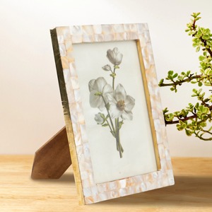 Cadre photo luxueux en nacre pour salon, étagère ou table, présentoir de photos, cadre MOP, cadeau de mariage, décoration - Product Image 4