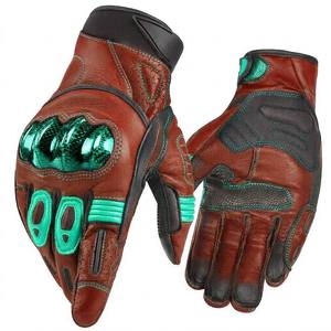 Guantes de Cuero para Motocicleta de Alto Rendimiento, Compatibles con Pantalla Táctil, Moda en Tendencia en EE. UU. y Europa - Product Image 2