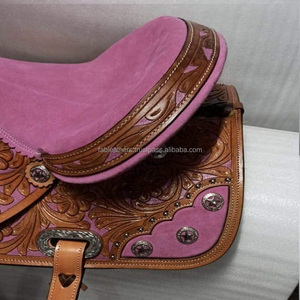 Bellamente hecho a mano hecho de cuero genuino para placer Trail Horse Riding Saddle Western Roping and Ranching Horse Saddle - Product Image 4